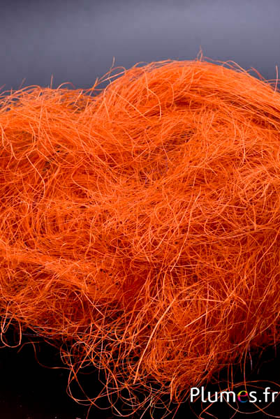 Fibres de sisal - 50 g - orange